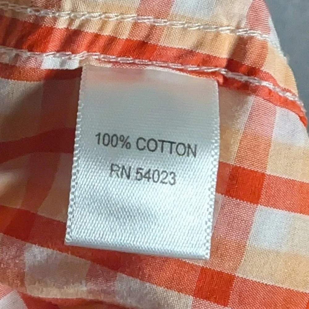 Banana Republic Gingham Shirt Mens XL Soft Wash Slim Fit Picnic Dopamine Preppy